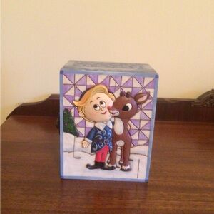 Jim Shore Rudolph & Hermey Decorative Box